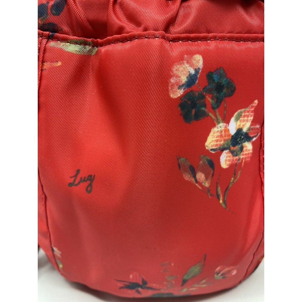 Lug Via Convertible Tote Backpack Travel Bouquet Red Pockets Trolley Sleeve RFID - Picture 4 of 14